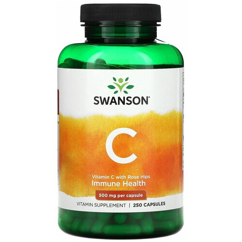   Swanson Vitamin C W/Rose Hips 500 mg 250    -     -,    