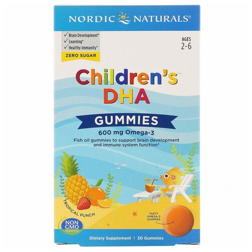   Nordic Naturals Children's DHA 30 chewables /     () 30     -     -,    