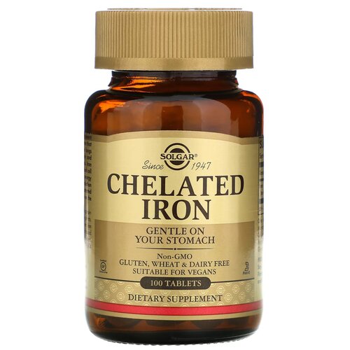   Solgar Chelated Iron /   100     -     -,    