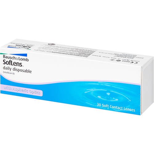     Bausch & Lomb Soflens Daily Disposable, 30 ., R 8,6, D -2   -     -,    