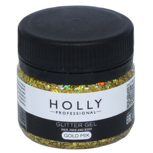   Holly Professional    ,    GLITTER GEL Holly Professional, Gold Mix, 20    -     -,    