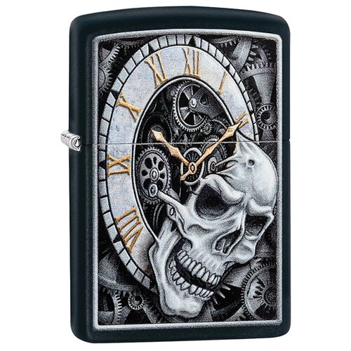 Zippo   Skull Clock Design Black Matte, 29854  1 . 1 . 60 ,  