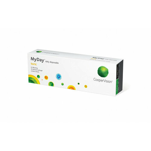     CooperVision MyDay daily disposable toric, 30 ., R 8,6, D -8,CYL:-0,75,A:10, , 1 .   -     -,    