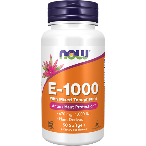   NOW E-1000 with Mixed Tocopherols 670  (1,000 ) 50    -     -,    