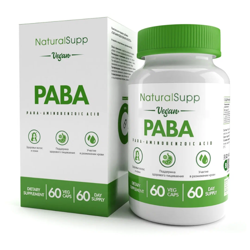    NaturalSupp Vegan PABA, 60 .   -     -,    