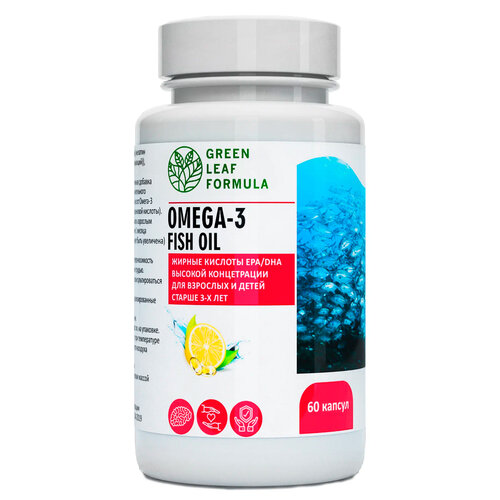   Green Leaf Formula Omega-3 Fish oil, 790 ,         ., 67 , 60 .,    -     -,    