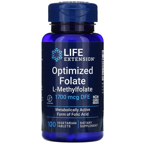    Life Extension Optimized Folate, 50 , 100 .   -     -,    